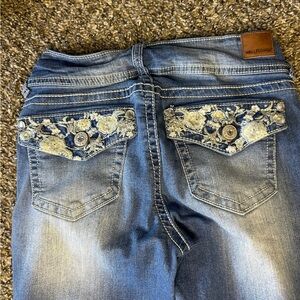 WallFlower Instastretch Lucious Curvy Bling Boot Cut Jeans